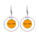 thumbnail image 1 of Plantas palabras Lemon Tree Los pendientes cuelgan del aro de la joyería del círculo de la gota Unbranded M, 1 of 3