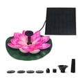 thumbnail image 1 of Outdoor Bird Bath Fountains Solar Power Floating Garden(Pink)_Perfect Gift, 1 of 5