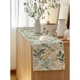 thumbnail image 5 of Table Runner 48 Inches Long for Kitchen Dining, Sage Green Yellow Botanical Dresser Scarf Farmhouse, Dining Table Decorations for Wedding/Parties, Spring Summer Vintage 13 x 48 In, 5 of 9