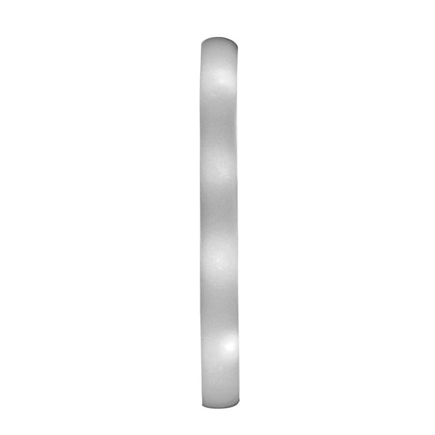 Barra de espuma LED, tubo intermitente de esponja, suministros para fiestas, bodas, festivales (blanco)