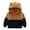 Brown, variant on FAOWME Kids Baby Girls Boys Thick Warm Hooded Outdoor Warm Clothes Pullover Tops Sweatshirts White 2-3 Years