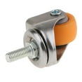 thumbnail image 3 of Ruedas Giratorias de 1 Ruedas Giratorias M6 Reemplazo de Ruedas de Carro de Montaje de Vástago de Rosca , Multicolor 8 naranja DYNWAVEMX Ruedas giratorias de ruedas, 3 of 5
