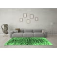 thumbnail image 3 of Ahgly Company Indoor Square Abstract Emerald Green Modern Area Rugs, 6' Square, 3 of 4