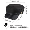 thumbnail image 2 of CIMAXIC Sombrero Beret Negro Unisex Para Ciclo Compras Y Actividades Recreativas, 2 of 6