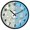 Cute White Chicken, variant on Dailycode Night Light Wall Clock Glow in The Dark 12 inch Battery Operated Silent Luminous Clocks, Cute White Chicken