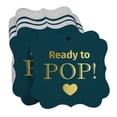 thumbnail image 3 of Inkdotpot Real Gold Foil Ready To Pop Baby Shower Tags Favor Bracket Shape Hang Pack Of 100 Paper Tags, 3 of 7
