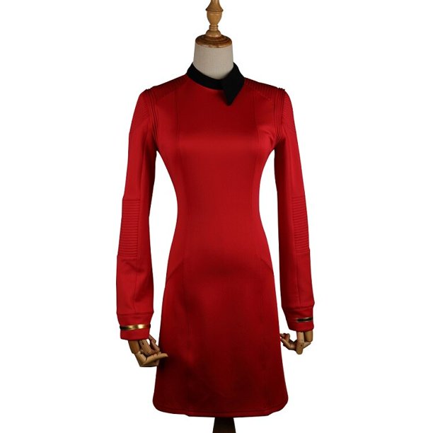 New Starreks Discovery Season 2 Starfleet Commander Mujer Uniforme Vestido Insignia Disfraces Mujer Adulto CosplayrojoXXL Deng Xun unisex