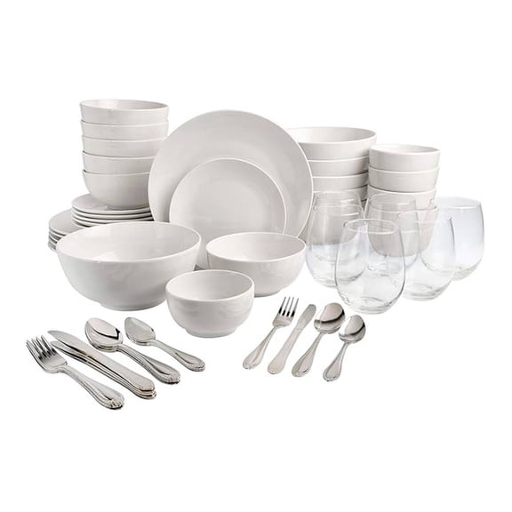 Vajilla All U Need Para 6 Personas Redonda Combo Blanca