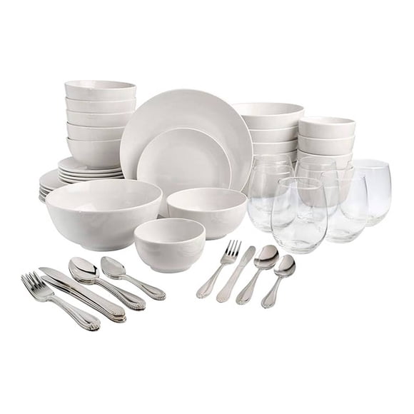 Vajilla All U Need Para 6 Personas Redonda Combo Blanca