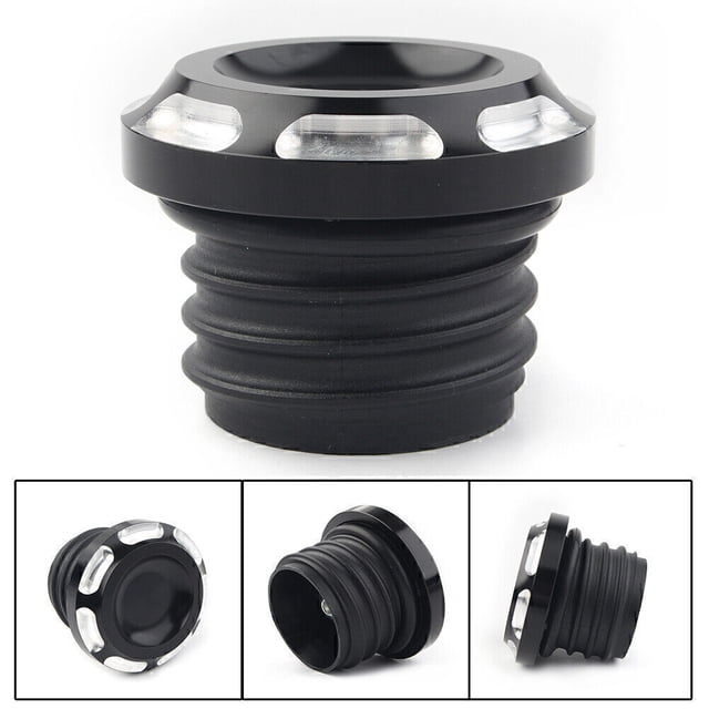 1x Bouchon de Réservoir de Carburant et d'Huile Filetage Droit Compatible avec Harley FXSS FXDF FXDL TG