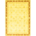 thumbnail image 1 of Ahgly Company Indoor Rectangle Oriental Yellow Traditional Area Rugs, 2' x 4', 1 of 4