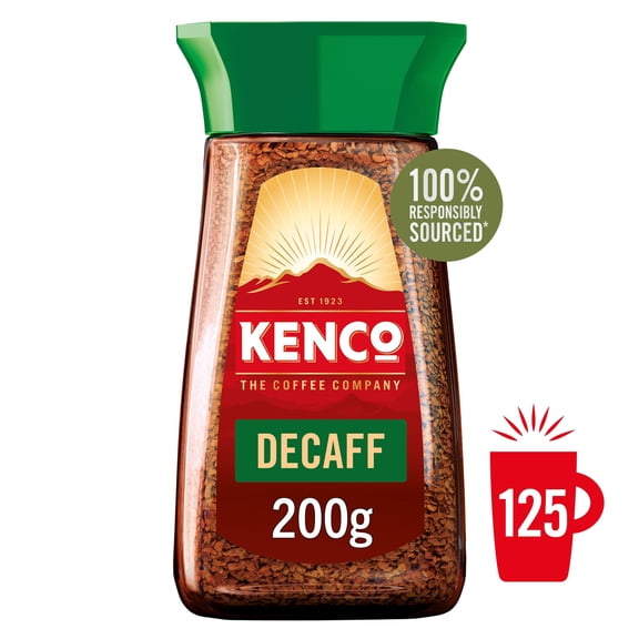 Kenco Decaff Instant Coffee 200g, Imported from Britain