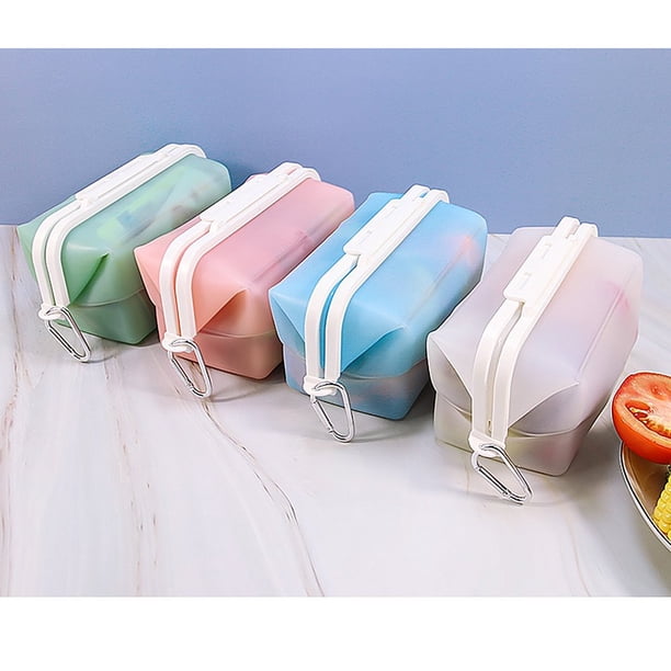 Tupperware シリコンバッグ　6個セット Folding Tupperware Storage Box Silicone 1500Ml Silica Gel Reusable