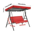 thumbnail image 3 of LAMIRO Swing Canopy Replacement,Outdoor Swing Canopy Replacement,2-3 Seat Waterproof Porch Swing Canopy Replacement,Garden Furniture Covers (210D: 65 x 45 x 6in), 3 of 4