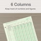 thumbnail image 4 of Bloc de Análisis Adams 8,5 x 11 cm 100 Páginas 6 Columnas Verde, 4 of 7