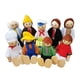 thumbnail image 1 of Mini Figura De Personas, Figura De Juego Portátil, Muñecas En Miniatura, Juego De Casa De Muñecas De Madera, 1 of 9