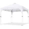 thumbnail image 2 of Yaheetech 10x10 FT Pop Up Canopy Tent with Roller Bag, White, 2 of 9