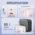 thumbnail image 3 of 70W 65W USB C Fast Charger Compatible with Nintendo Switch 2 Charger/Steam Deck/Deck OLED/ROG Ally/Switch Lite/OLED Power Adapter, 3 of 7