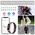thumbnail image 5 of ST-CARE Fitness Tracker Watch for Men Women, 1.1" HD Touch Screen, Multiple Sports Modes, Activity Tracker with Step Counter, Wine, 5 of 11