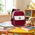 thumbnail image 5 of AHMOMEI Contrast Trim Backpack 13.39", Multi Pocket Casual Daypack with Adjustable Shoulder Straps, Waterproof Portable Carry Bag for Playtime, Trip, 5 of 7