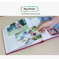 thumbnail image 3 of facefd Linen Photo Album Portable Replacement PP Pocket 50 Pages 100 Insert 6inch Protective Family Couple Wedding Collect Book Yellow, 3 of 8