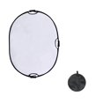 thumbnail image 1 of Reflector de luz ovalado portátil de 60x90cm con Estuche de transporte para estudio de fotografía Reflector de iluminación de cámara multiusos Plata y, 1 of 8