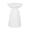 White, variant on Modern Pedestal Side Table With Circular Design And Powder Coated Iron Frame 15x15x20.75 Inches