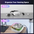 thumbnail image 5 of Charging Dock for Quest 3S/3,Upgrade Charging Case for Meta Oculus Quest 3S/3 Accessories,Magnetic Charging Station for Meta Quest 3S/3 VR Headset with RGB Light 2 Batteries, 5 of 6