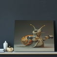 thumbnail image 3 of Naloa Surreal Weightlifting Snail Print Canvas Bathroom Wall Art,Bathroom Wall Art Decoration, Canvas Poster Prints,Decorative Paintings for Living Room, Bathroom, Kids Room, 3 of 6