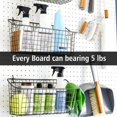 thumbnail image 4 of LYINGF Pegboard Wall Organizer Panel, Pegboard for Wall Mount in Garage, Kitchen, or Workshop, ABS Material for Easy Installation, Customizable Storage System for Tools, 4 of 9