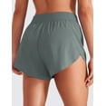 thumbnail image 2 of CRZ YOGA Mid Waisted Dolphin Athletic Shorts for Women 4 Inches with Liner, 2 of 4