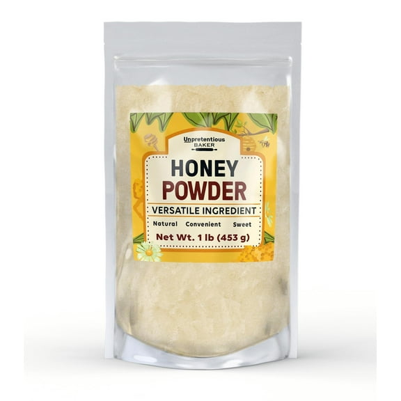 Unpretentious Honey Powder, Sweet & Natural, Cooking & Baking, Convenient 16 Ounce