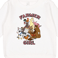 thumbnail image 3 of Inktastic Farmer Girl with Happy Farm Animals Toddler Sweatshirt, 3 of 4