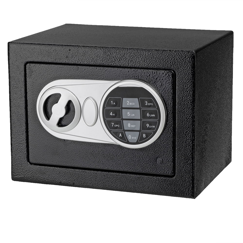 Steel Security Safe Deposit Box with Digital Keypad for Home Office and