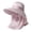 Light Purple, variant on Womens Sun Hats Bamboo Leaf Subtle Pattern Full Face Wrapped Neck Protection Hat Wide Brim Breathable Outdoor Caps