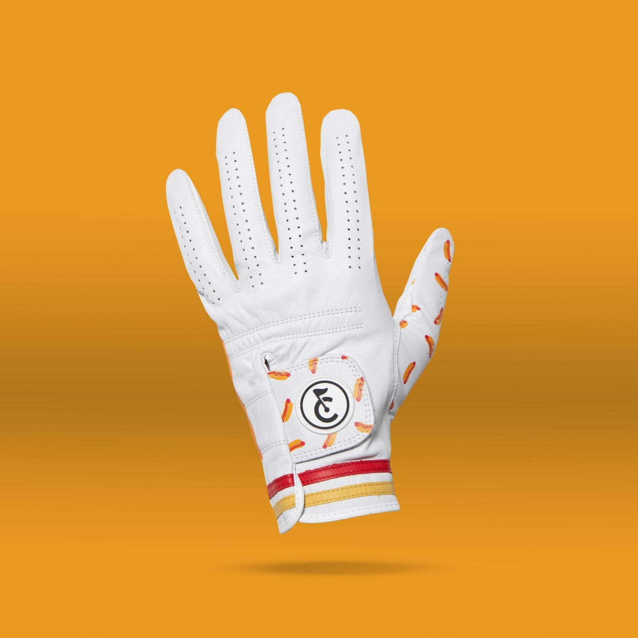 Hot Dog Glizzy Golf Glove | Premium Cabretta Leather & Supportive Palm Pad