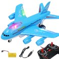 thumbnail image 1 of Juguete Avión de control remoto, luz eléctrica, avión de música, juguete para regalo al aire libre, carga USB AMMAO MXZZ23418A2360, 1 of 2