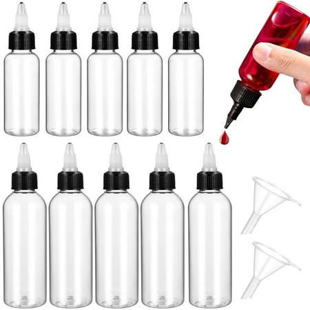 

1 Set of Reusable Liquid Containers Transparent Dripping Bottles Squeeze Dispensing Bottles