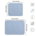 thumbnail image 3 of joogoo Lake Blue Dish Drying Mat Kitchen Counter Absorbent Drying Pad 18x24 in Drainer Rack, 3 of 8