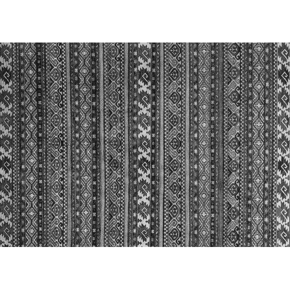 Ahgly Company Indoor Rectangle Oriental Gray Modern Area Rugs, 8' x 10'