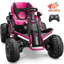 East doll 24V Big Kids Ride on Toys, Electric Power Ride on Car for Kids Age 3-8, 4 Wheeler, 4WD 800W Motors ATV for Kids, 5MPH, Parent Remote, Music, Pink