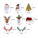 thumbnail image 3 of 10 Uds. De decoraciones navideñas para copas de vino, tarjetas de copa, marcadores de copa de Navidad, decoración de mesa (muñeco de nieve) Rojo Verde, 3 of 5