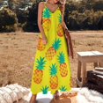 thumbnail image 2 of Lunarable Pineapple Sleeveless Dress for Women Clothing Female Women's Summer Skirt, 2 of 7