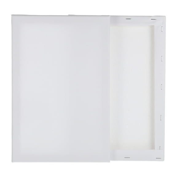 Uxcell 2 Pcs Lienzo Estirado, Tableros de Artista 8x12" con Perfil de 4/5" Paneles de Algodón, Blanco