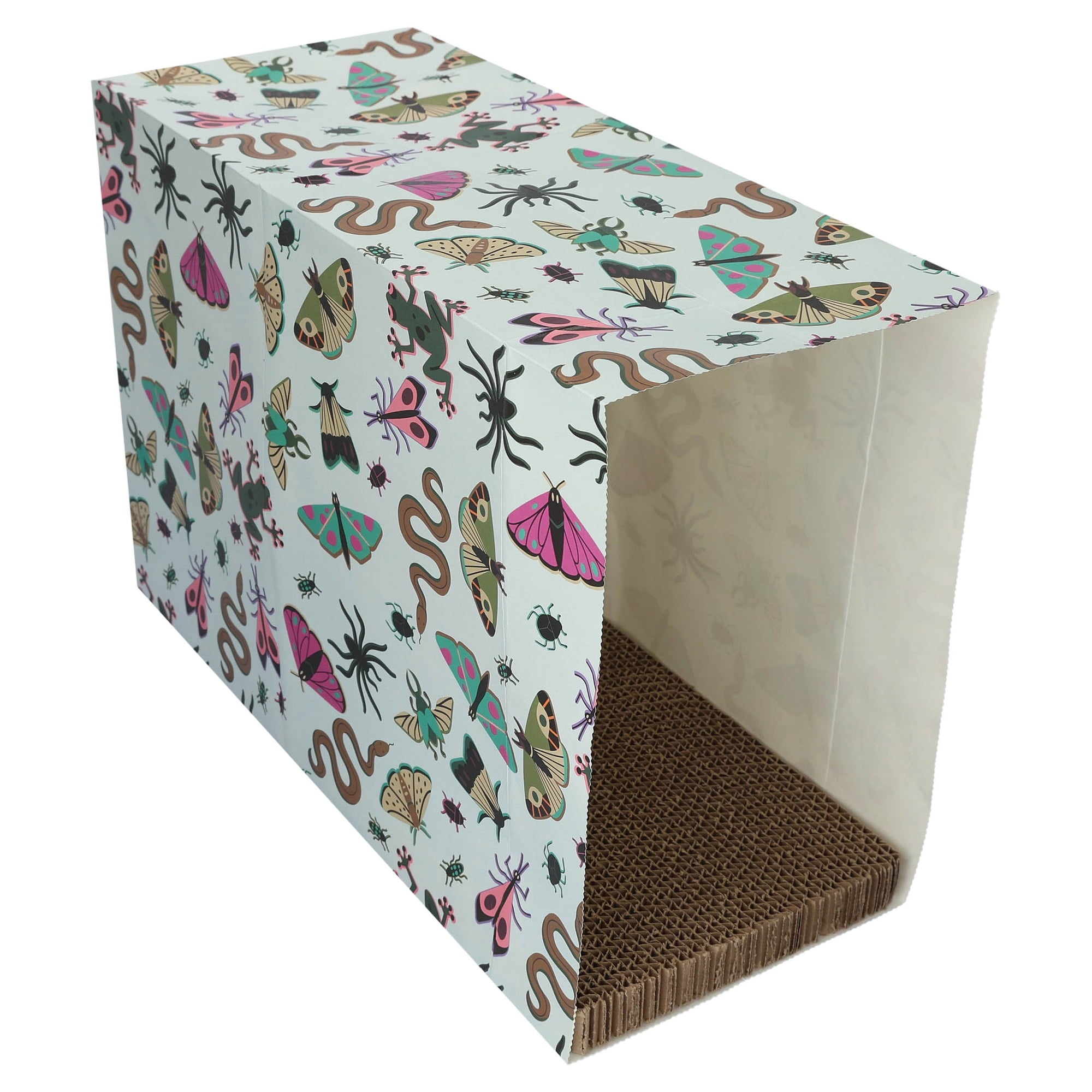 Vibrant Life Halloween Paper Bag with Cat Scratching Pad and Catnip, Creepy Critters, Multicolor