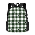 thumbnail image 3 of Balery Green White Christmas Tree Lumberjack Plaid Backpack for Men and Women - Durable 600D Oxford Cloth -Large Capacity, Water-Resistant School, Travel, and Hiking Bag, 3 of 9