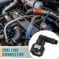 thumbnail image 3 of Unique Bargains Car 3/8 Fuel Line Quick Connector Nylon Hose Pipe Quick Release 90 Degree, 3 of 7