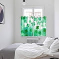 thumbnail image 3 of St. Patrick's Day Kitchen Curtains Window Panels, Watercolor Country Green Lucky Clovers Insulated Window Treatment Curtain, Grommet Curtains for Bedroom/Living Room/Bathroom, 2 Piece 52"Wx72"L, 3 of 8