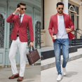 thumbnail image 4 of COOFANDY Casual Suit Jacket for Men Slim Fit Sports Jackets Lightweight Formal Business Blazer with Pocket, 4 of 6