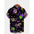 thumbnail image 4 of Camisa de Mardi Gras para hombre 2024, camisas casuales de manga corta con estampado 3D, ropa de calle, camisas hawaianas holgadas de talla grande para hombre, camisetas, 4 of 4